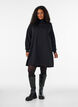 Sweatkleid mit hohem Rippkragen und Rei&szlig;verschluss, Schwarz, Model image number 1
