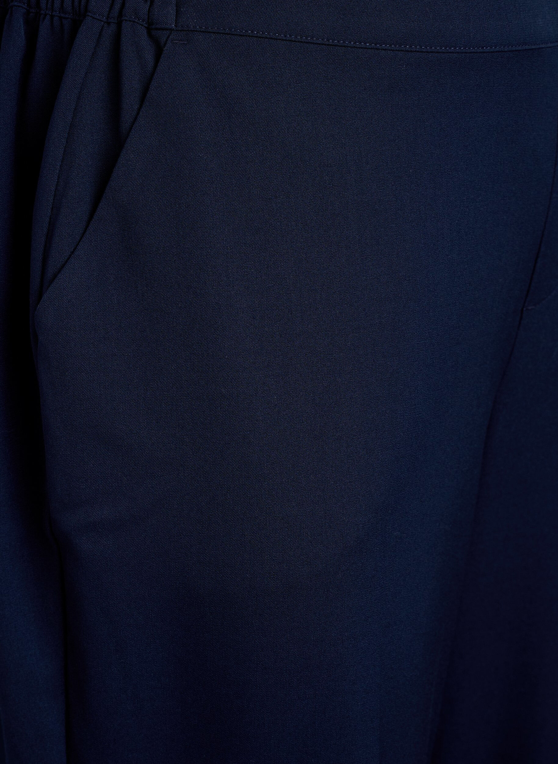 ZizziHose mit weiter Passform und hoher Taille, Blau, Packshot image number 2