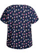 Bluse mit Struktur und kurzen &Auml;rmeln, Blau, Packshot image number 1