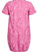 Kurz&auml;rmliges Baumwollkleid mit Aufdruck, Pink, Packshot image number 1