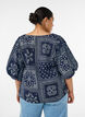 Bluse aus Viskose mit Paisleymuster und Ballon&auml;rmeln, Blau, Model image number 2