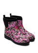 Kurze Stiefel mit weitem Schaft aus elastischem Neopren, Flower AOP, Packshot image number 1