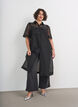 Kleid aus Organza mit Brusttaschen und Puff&auml;rmeln, Schwarz, Model image number 0