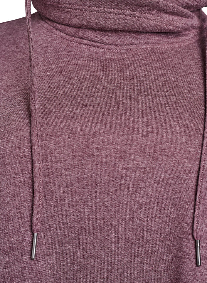 FLASH - Kurzes Sweatshirtkleid mit Stehkragen und Taschen, Rot, Packshot image number 2