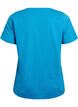 T-Shirt mit V-Ausschnitt, Blau, Packshot image number 1