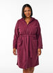 Morgenmantel mit Reißverschluss und Kapuze, Dunkles Bordeaux, Model image number 0