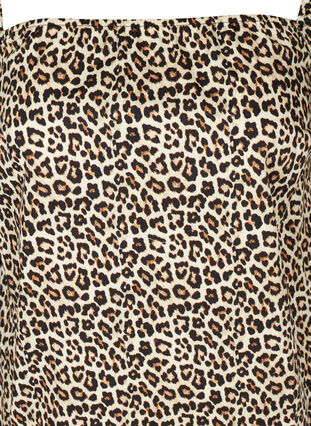 Baumwollbluse mit Leopardenprint, Oyster Grey AOP, Packshot image number 2