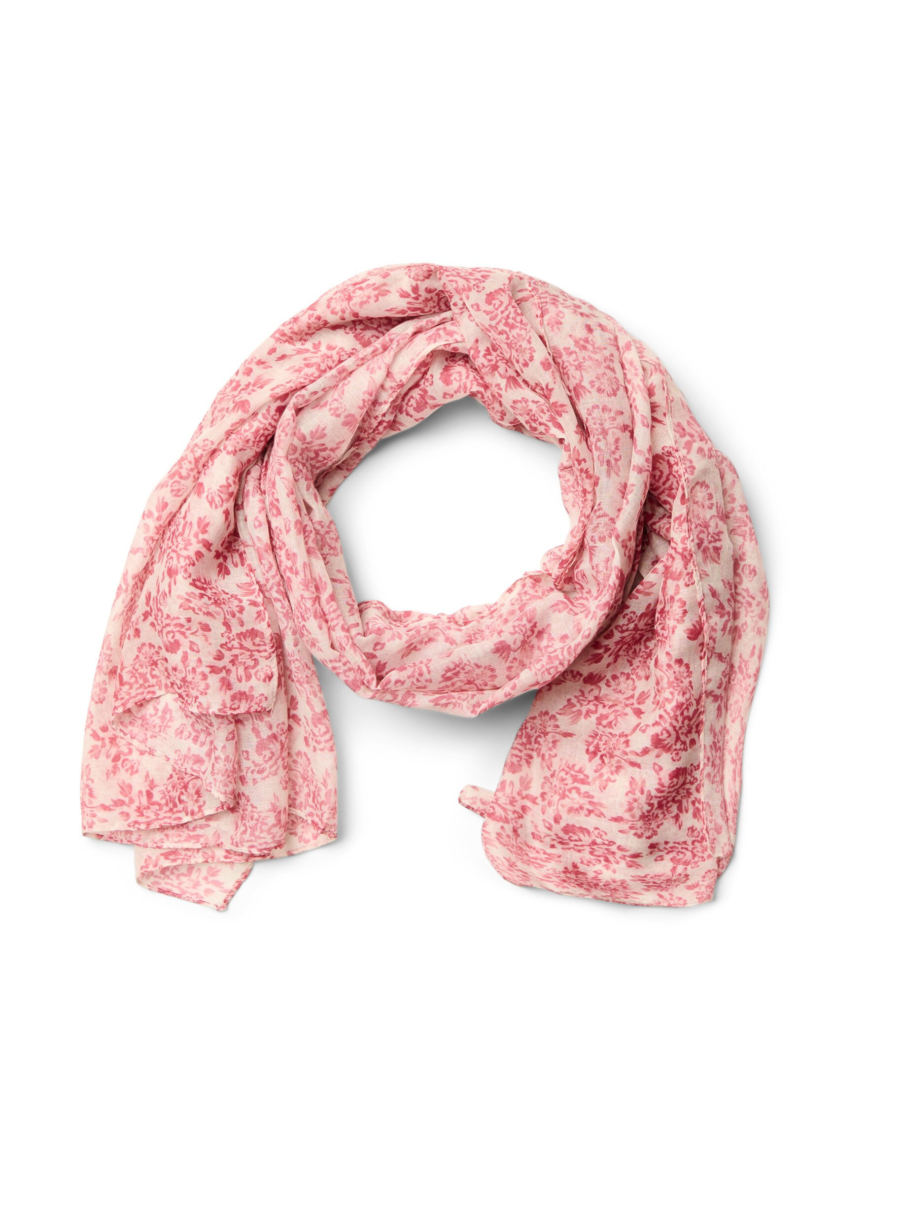 Langer Schal mit gebl&uuml;mtem Muster