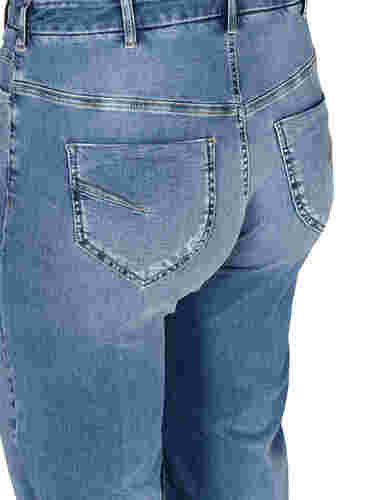 Hochtaillierte Regular Fit Gemma Jeans, Light blue denim, Packshot image number 3