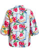 Hemdbluse mit 1/2 &Auml;rmeln und farbenfrohem Print, Blau, Packshot image number 1