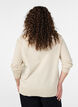 Feinstrick-Strickjacke mit Rundhalsausschnitt, Beige, Model image number 2