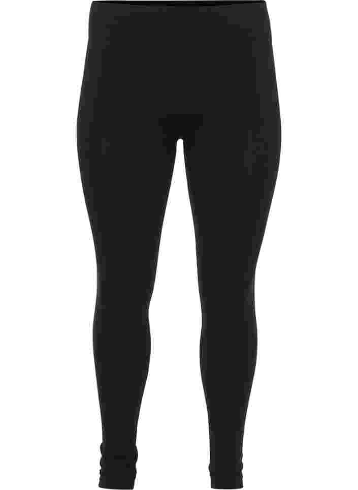 Nahtlose Basic-Leggings, Black, Packshot image number 0