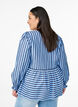 Bluse mit Streifen und Schleifen, Blau, Model image number 2