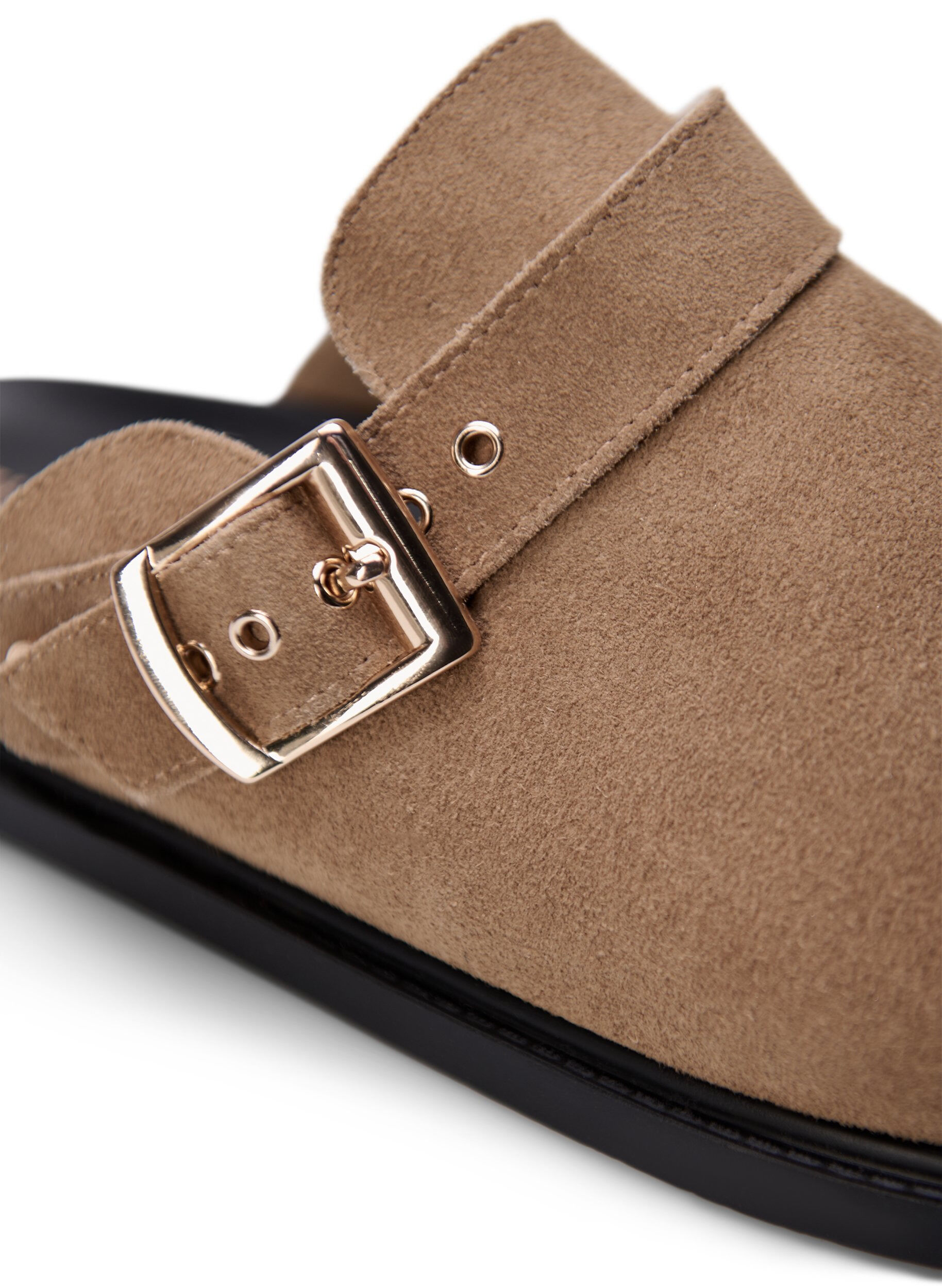ZizziWeite M Wildleder-Clogs, Woodsmoke, Packshot image number 3