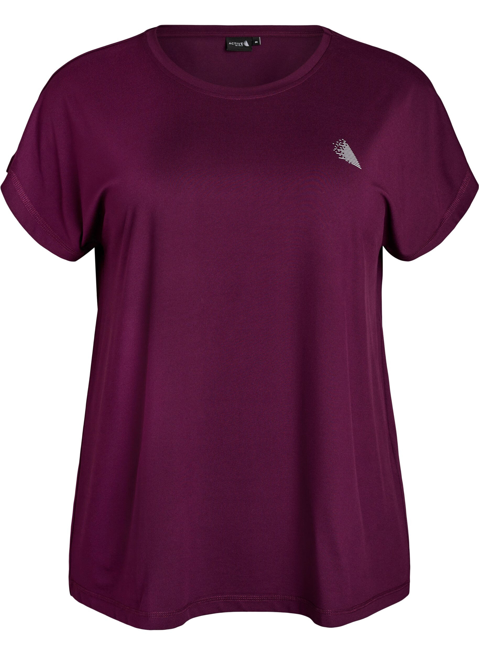 Einfarbiges Trainings-T-Shirt