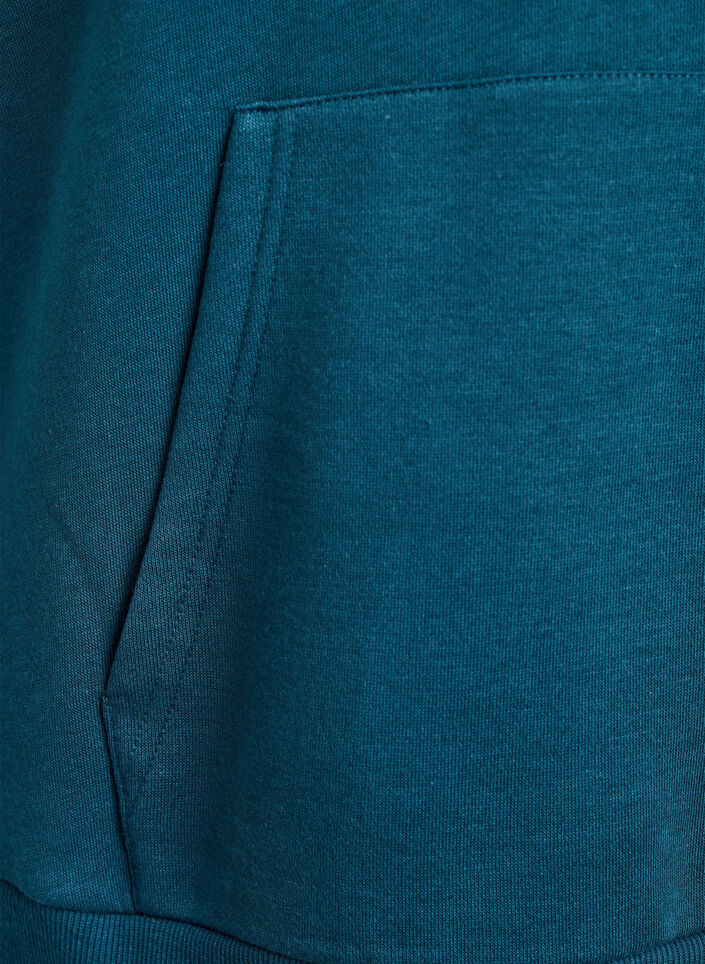 Hoodie mit gesticktem Frontmotiv, Gr&uuml;n, Packshot image number 3