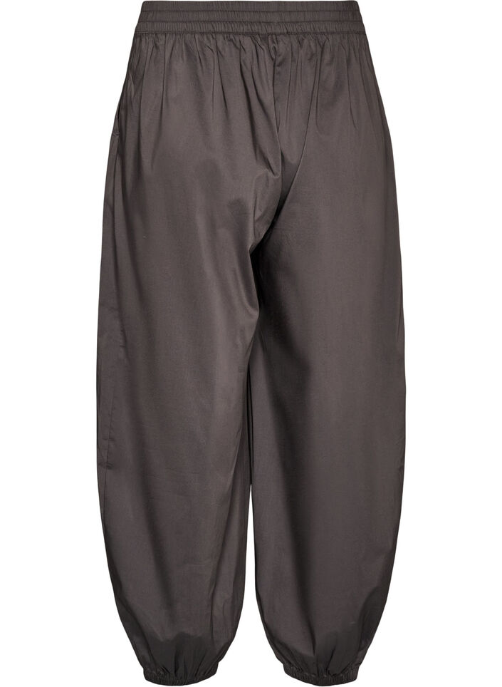 Ballonhose mit Taschen und elastischem Bund, Grau, Packshot image number 1