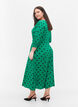 Midikleid aus Viskose mit Punktmustern, Jolly Green Dot AOP, Model image number 1