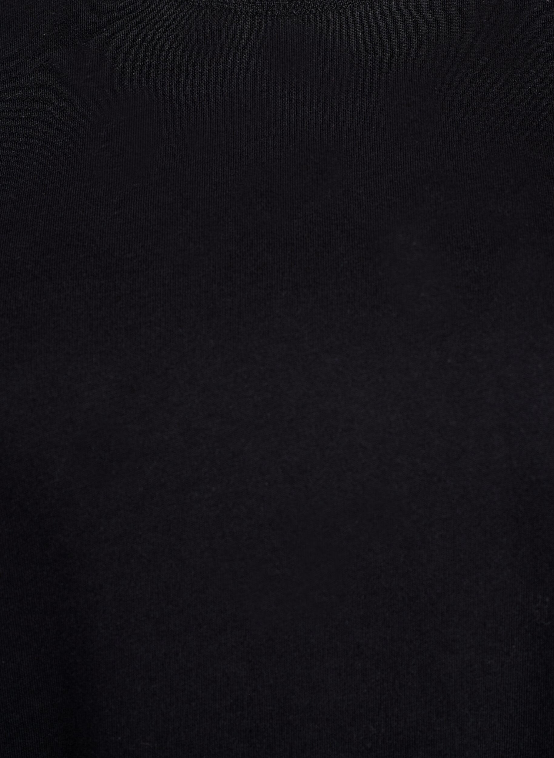 ZizziKnielanges Baumwoll-T-Shirt-Kleid, Schwarz, Packshot image number 2