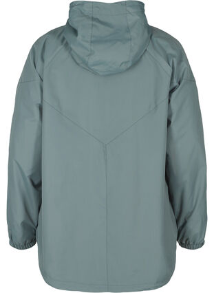 Kurze Jacke mit Reißverschluss und Kapuze, Balsam Green, Packshot image number 1