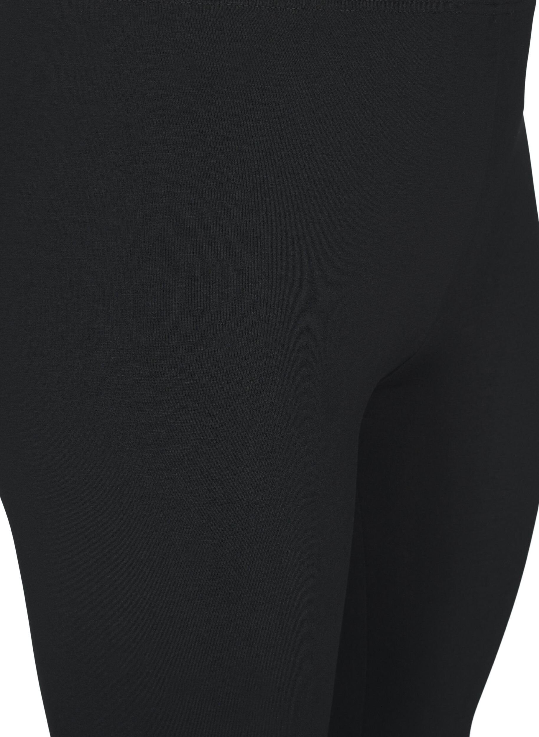 ZizziBasic-Leggings mit 3/4-L&auml;nge aus Viskose, Black, Packshot image number 2