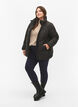 Kurze Puffer-Winterjacke mit Taschen, Black, Model image number 2