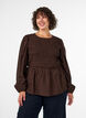 Bluse mit Puff und langen &Auml;rmeln, Braun, Model image number 0