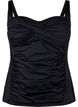 Tankini mit Drapierung, Schwarz, Packshot image number 0