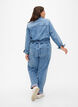 Langärmeliger Denim-Jumpsuit, Light Blue Denim, Model image number 1