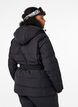 Ski-Jacke mit Kapuze und Gürtel, Black, Model image number 1