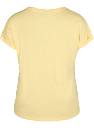 Kurzärmeliges T-Shirt aus einer Baumwollmischung, Popcorn, Packshot image number 1