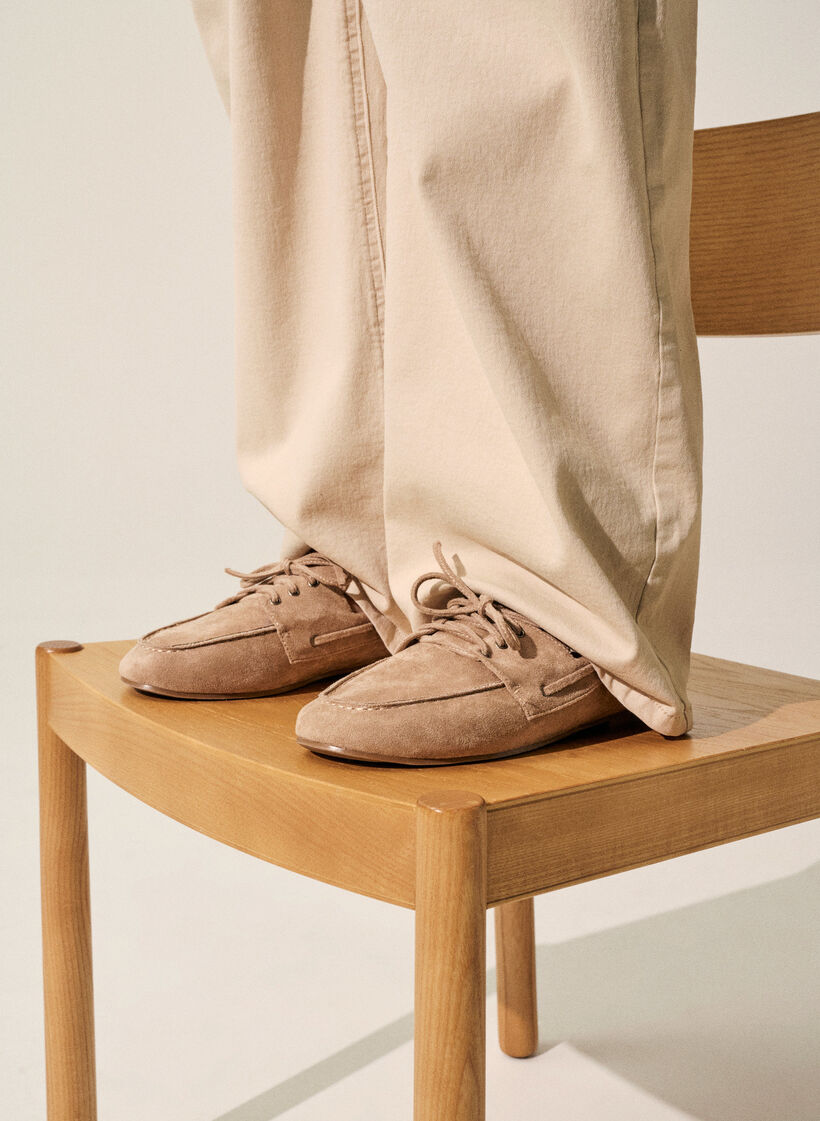 Mokassins aus Kunstwildleder, Beige, Image image number 0