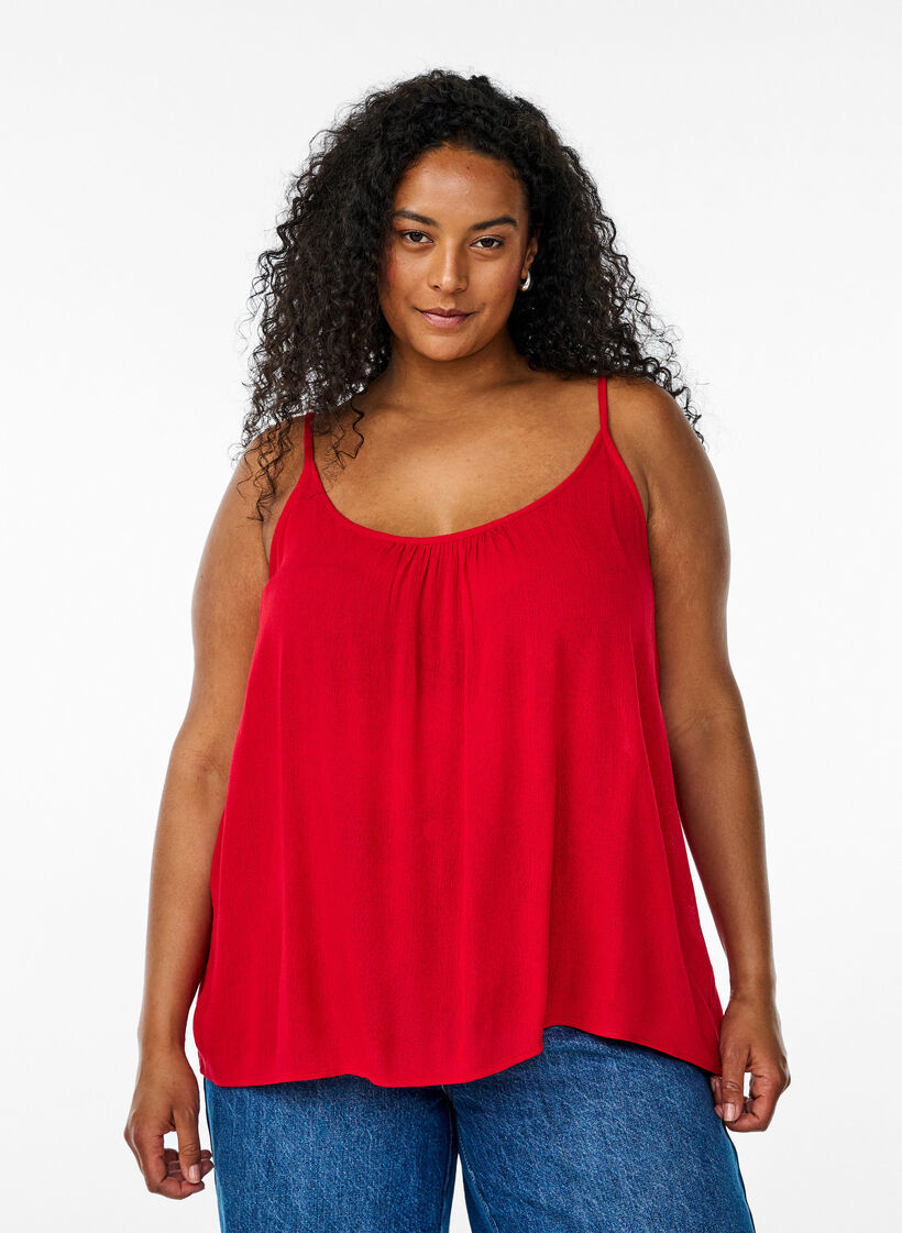 Tr&auml;gertop aus Viskose, Rot, Model image number 0