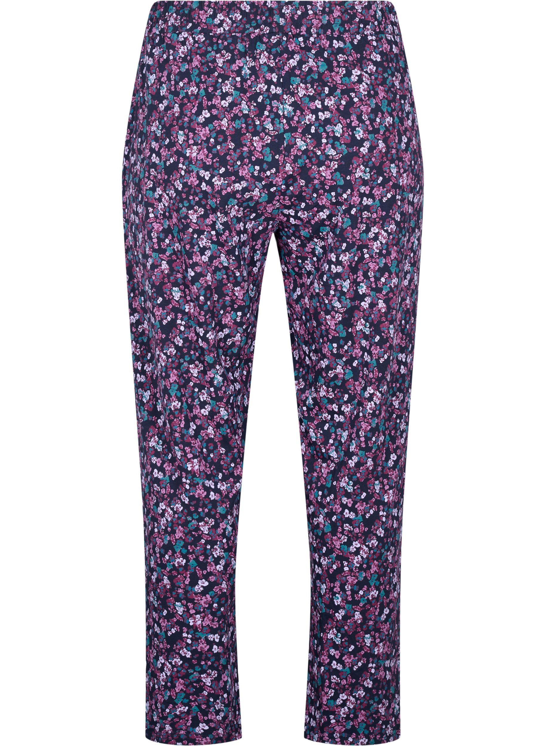 ZizziSchlafanzughose aus Baumwolle mit Aufdruck, Blau, Packshot image number 1