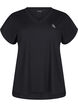 T-Shirt für das Training, mit V-Ausschnitt, Black, Packshot image number 0