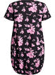 Kurz&auml;rmliges Baumwollkleid mit Print, Schwarz, Packshot image number 1