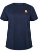 T-Shirt aus Bio-Baumwolle mit Teddyb&auml;r-Motiv, Blau, Packshot image number 0