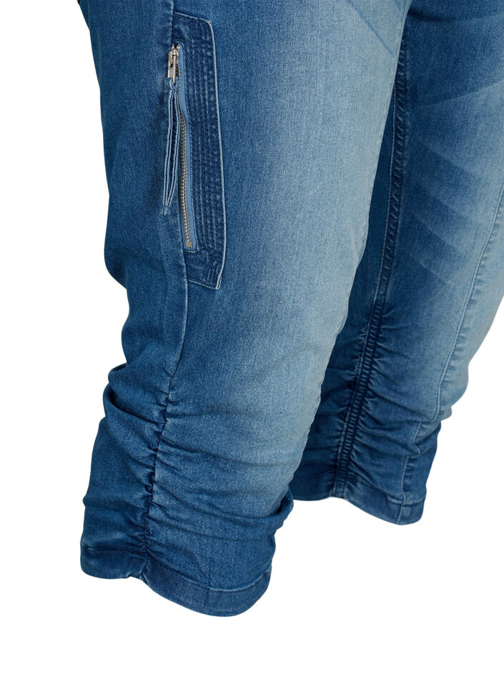 Slim Fit Capri-Jeans mit Taschen, Blau, Packshot image number 3