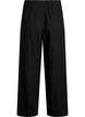 Hose aus Leinen und Viskose mit weitem Bein, Schwarz, Packshot image number 1