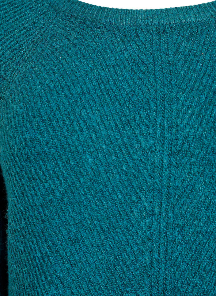 Strickpullover mit diagonalem Muster und Raglan&auml;rmeln, Gr&uuml;n, Packshot image number 2