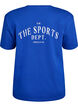 Sportliches T-Shirt aus Bio-Baumwolle, Blau, Packshot image number 1