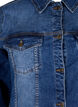 Kurze Denimjacke aus Baumwolle, Blue denim, Packshot image number 2