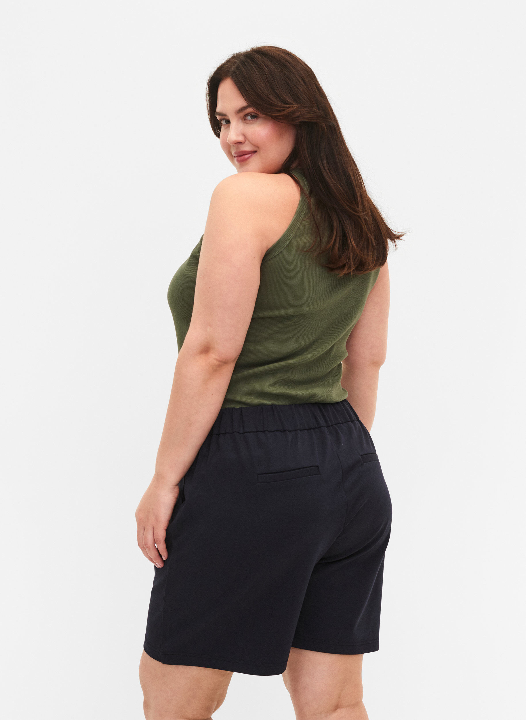 ZizziMaddison Shorts mit normaler Passform, Night Sky, Model image number 1