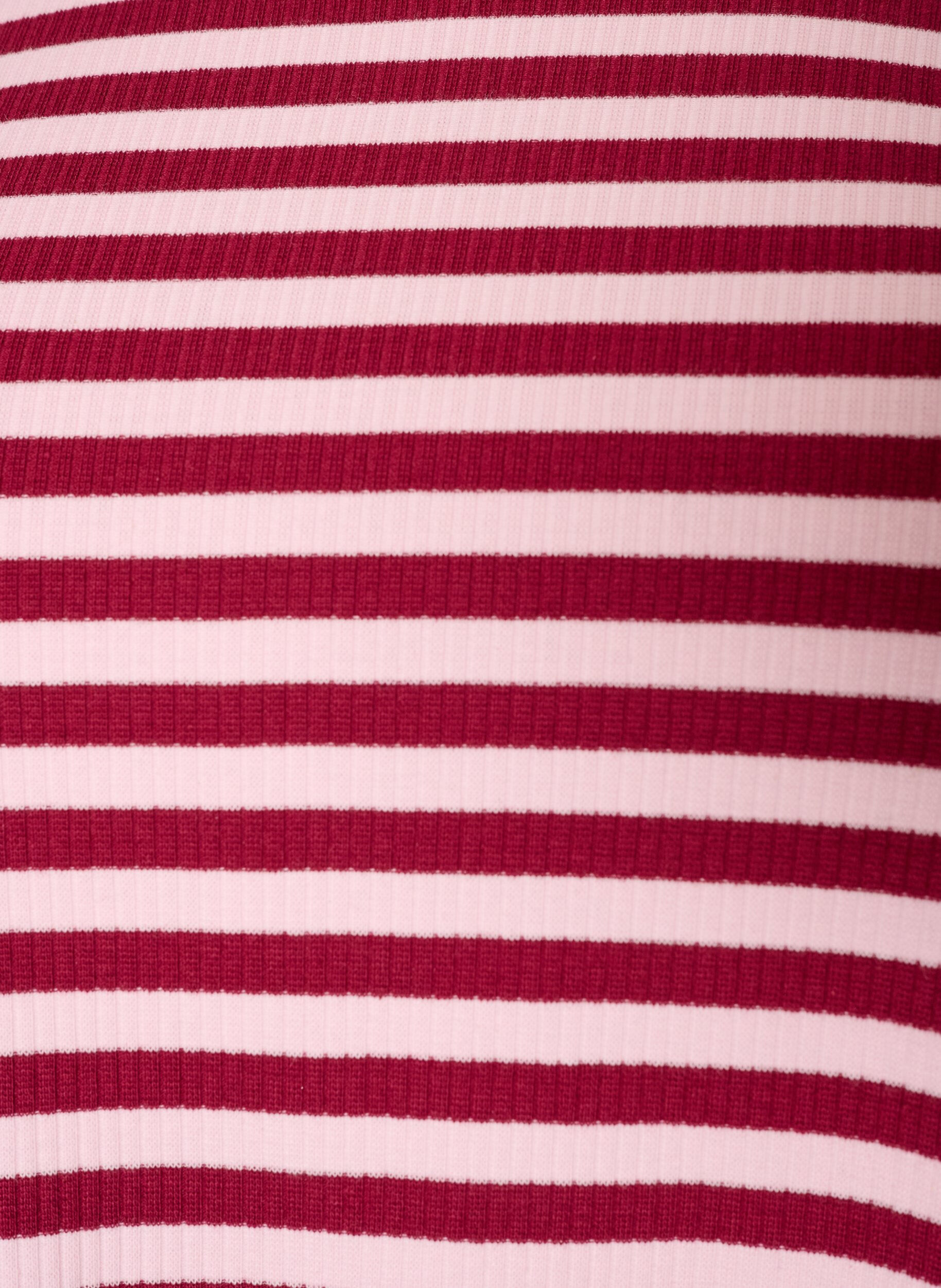 ZizziGestreifte Bluse mit langen &Auml;rmeln, Rot, Packshot image number 2