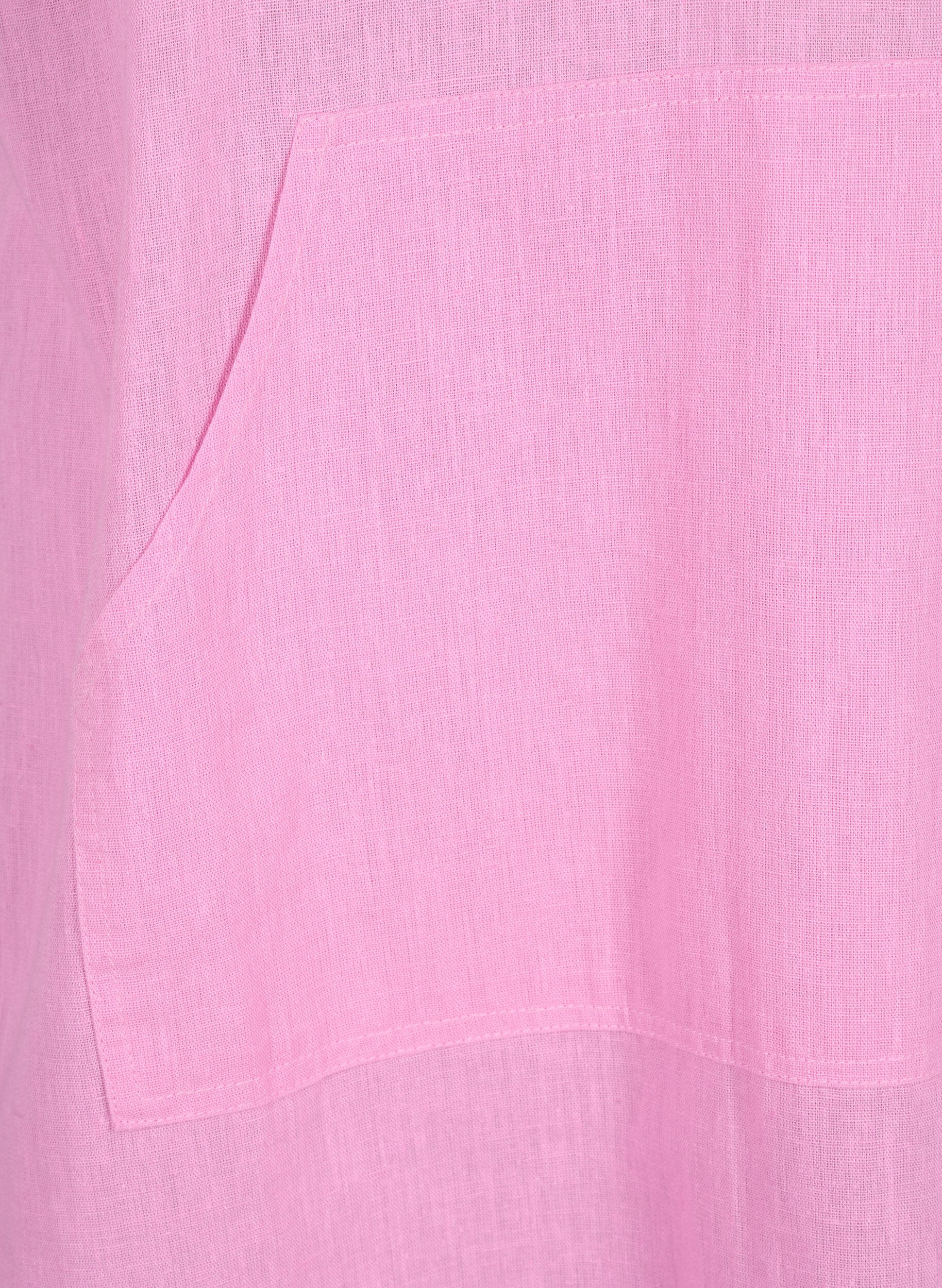 ZizziKapuzenkleid aus Baumwollmischung mit Leinen, Rosebloom, Packshot image number 2