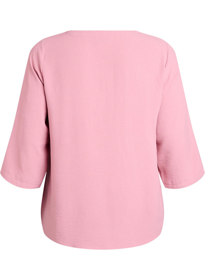 Bluse mit 3/4-&Auml;rmeln, Rot, Packshot image number 1