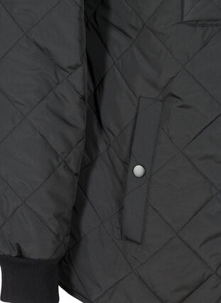 Stepp-Thermoanorak mit Kapuze und Tasche, Black, Packshot image number 3