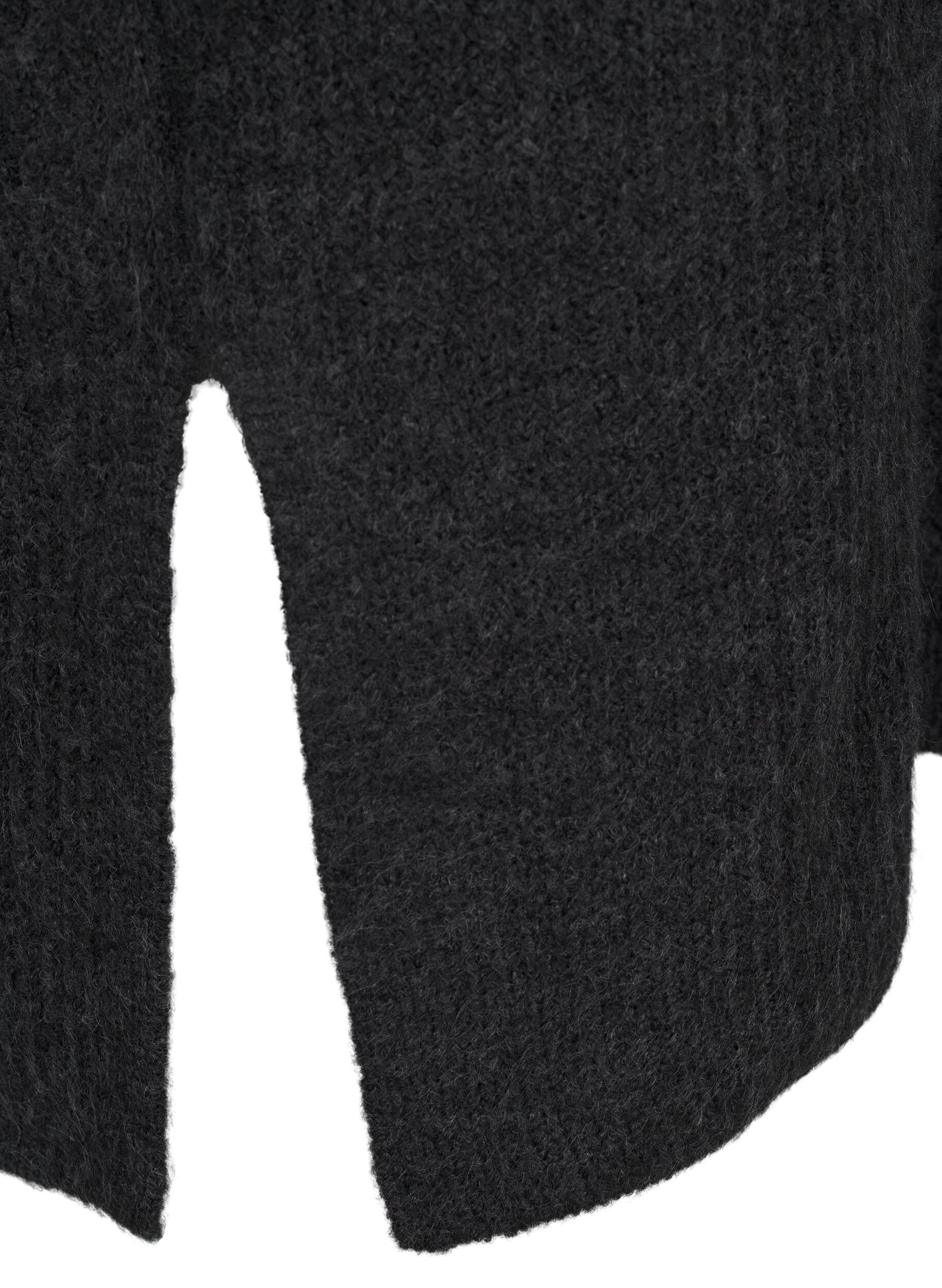 ZizziStrickkleid mit Rollkragen, Grau, Packshot image number 3