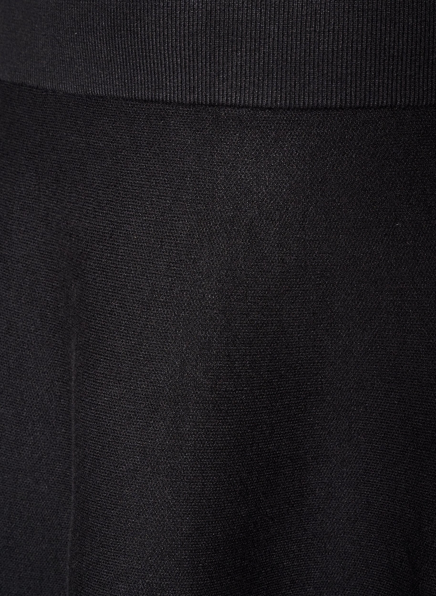 ZizziKurzer Strickrock in A-Linie, Schwarz, Packshot image number 2