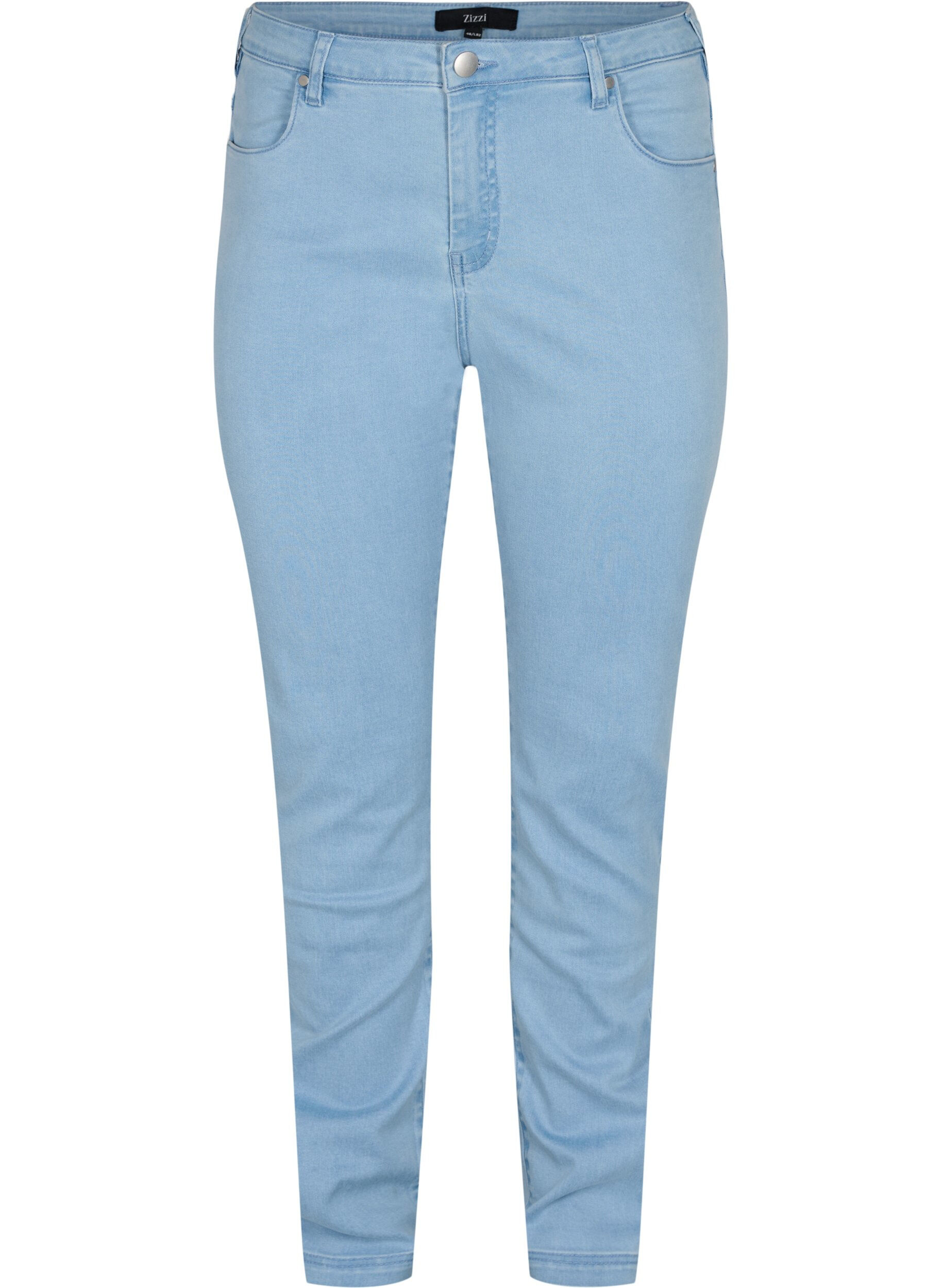 ZizziSlim Fit Emily Jeans mit normaler Taillenh&ouml;he, Blau, Packshot image number 0